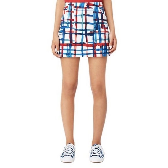 Kate Spade Saturday Utility Pocket Skirt in Painted Plaid - Picture 1 of 7